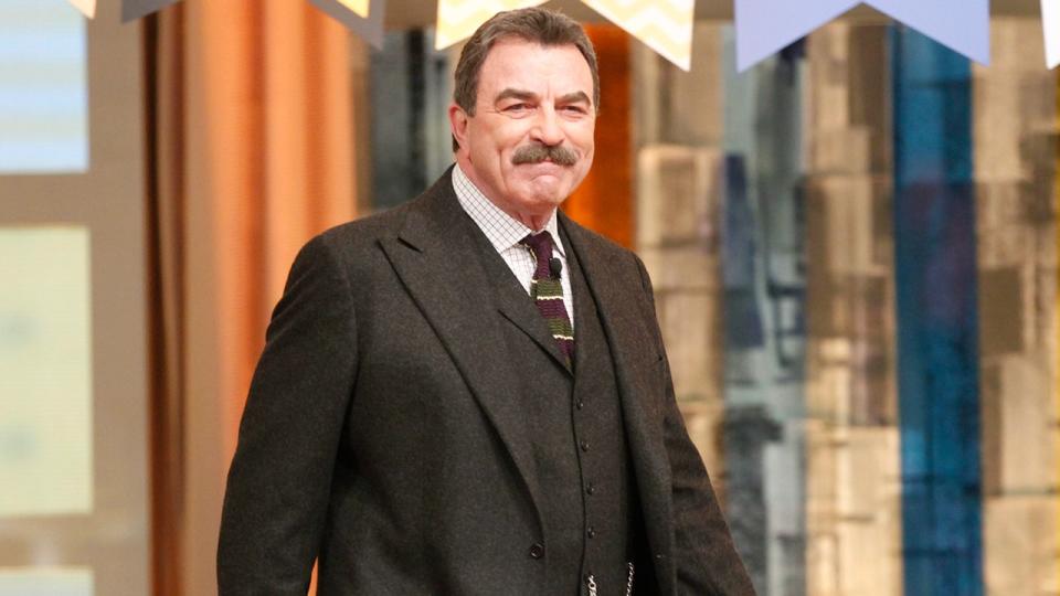 Tom Selleck slight smile