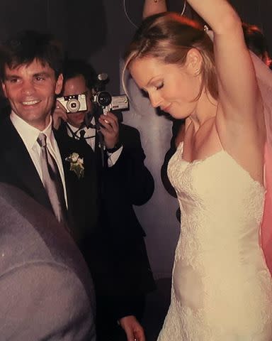 Ali Wentworth Instagram George Stephanopoulos and Ali Wentworth on their wedding day in 2001