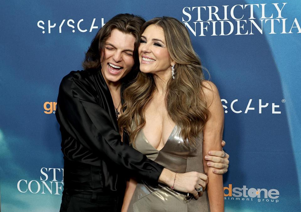 Damian Hurley and Elizabeth Hurley attend the 