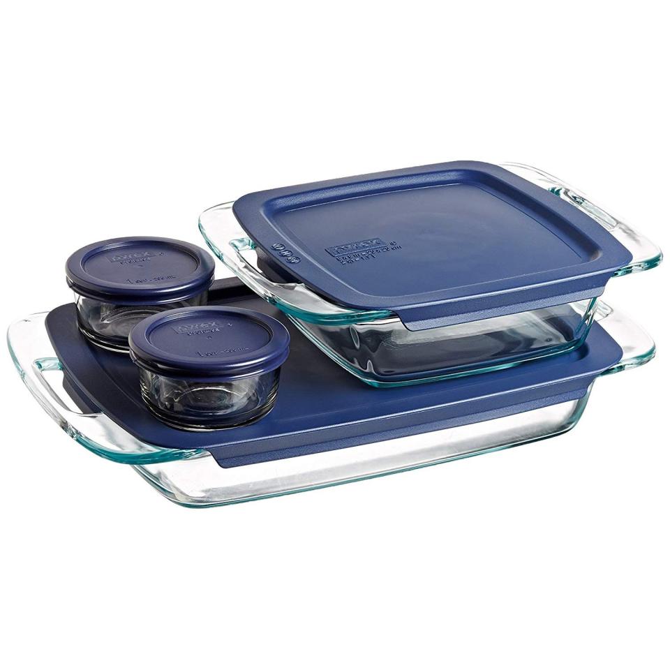 Best Bake-and-Serve Set: Pyrex Easy Grab Glass Bakeware and Food Storage Set