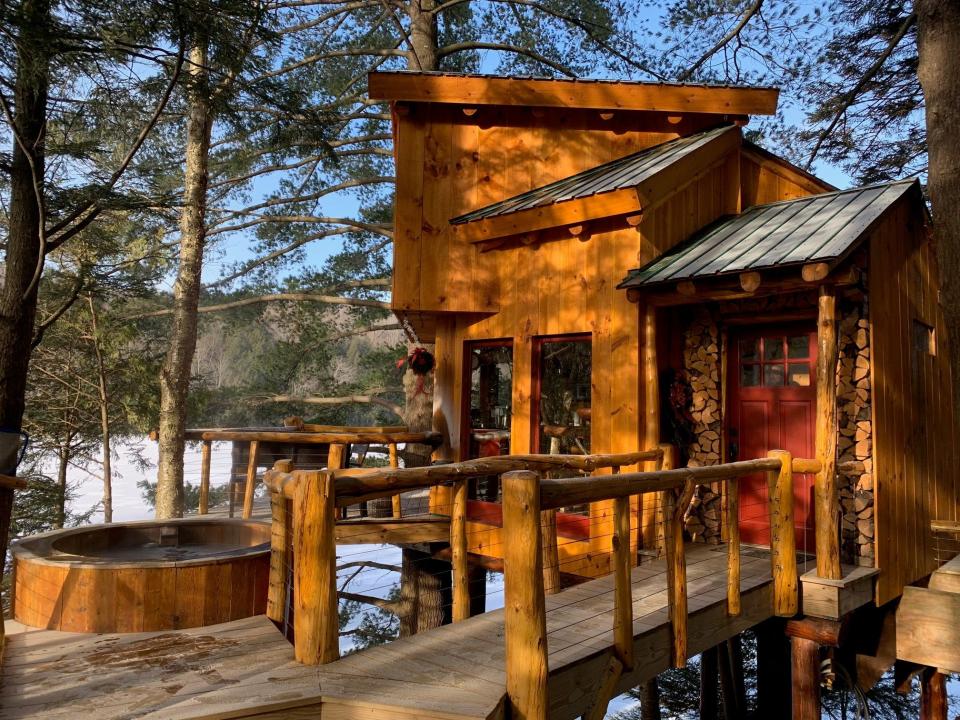 Vermont Tree Cabin on Walker Pond in Coventry, Vermont Jessica Kelly