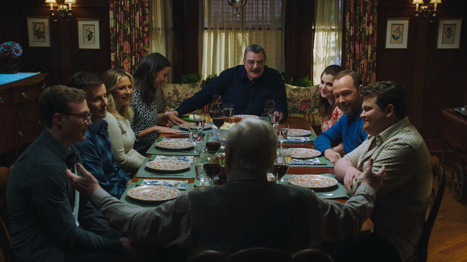 Tony Terraciano as Jack Reagan, Will Estes as Jamie Reagan, Vanessa Ray as Officer Eddie Janko, Bridget Moynahan as Erin Reagan, Tom Selleck as Frank Reagan, Sami Gayle as Nicky Reagan-Boyle, Donnie Wahlberg as Danny Reagan, and Andrew Terraciano as Sean Reagan.