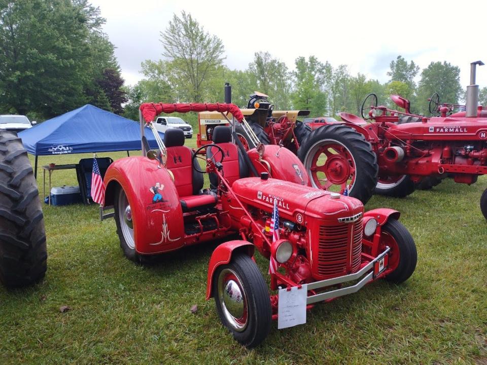 An interesting tractor at the show.