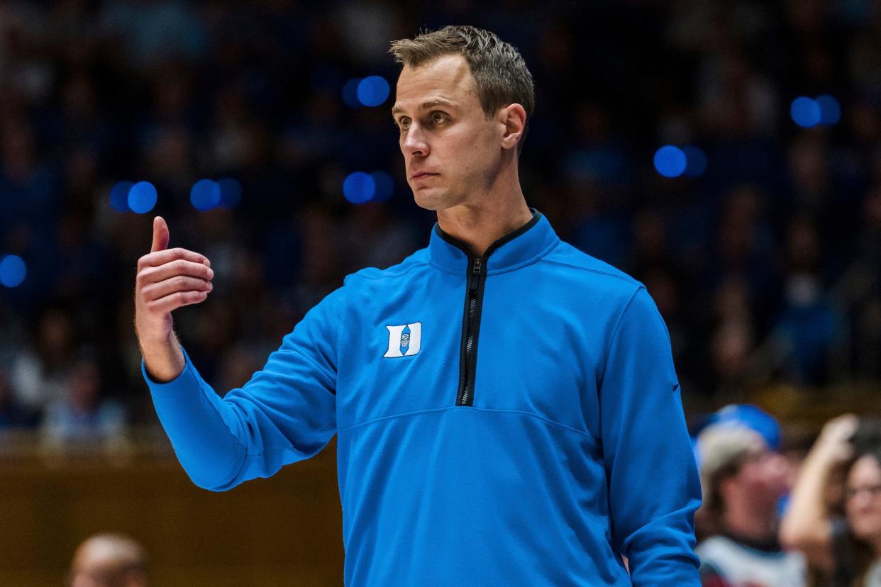 Duke head coach Jon Scheyer.