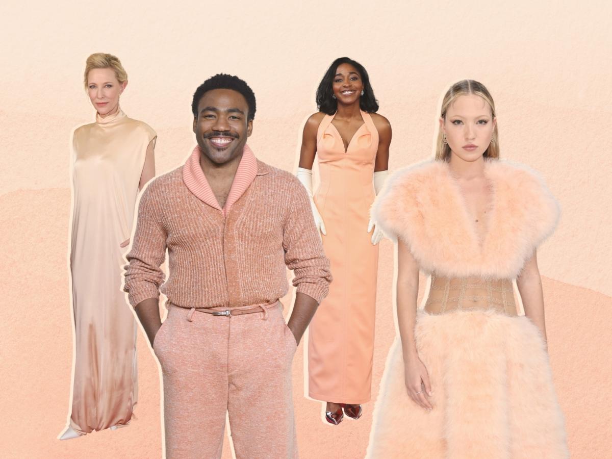 Celebrities in Pantone’s Color of the Year ‘Peach Fuzz’ Fashion Trend