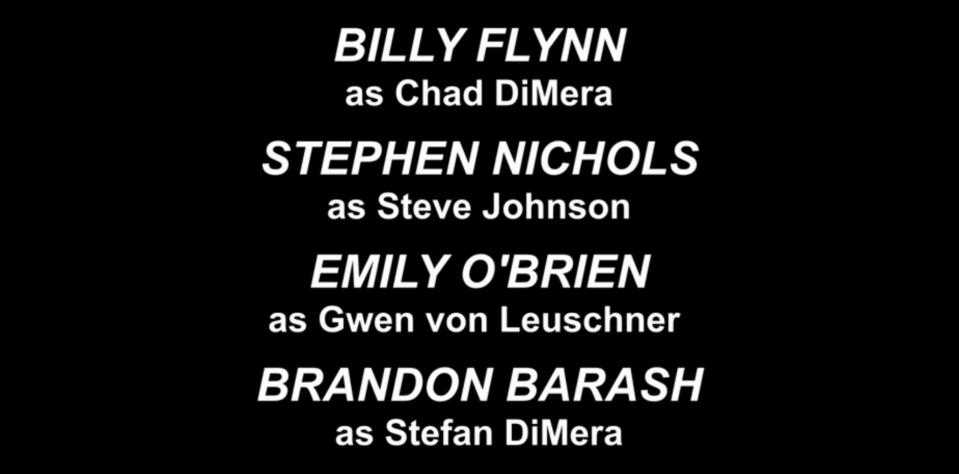 'Days of our Lives' credits