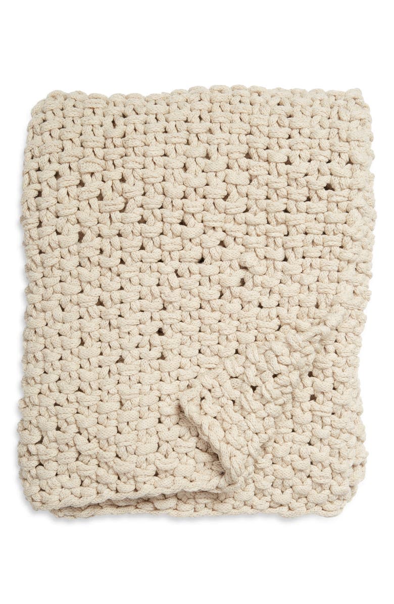 Seed Stitch Jersey Rope Throw Blanket. Image via Nordstrom.