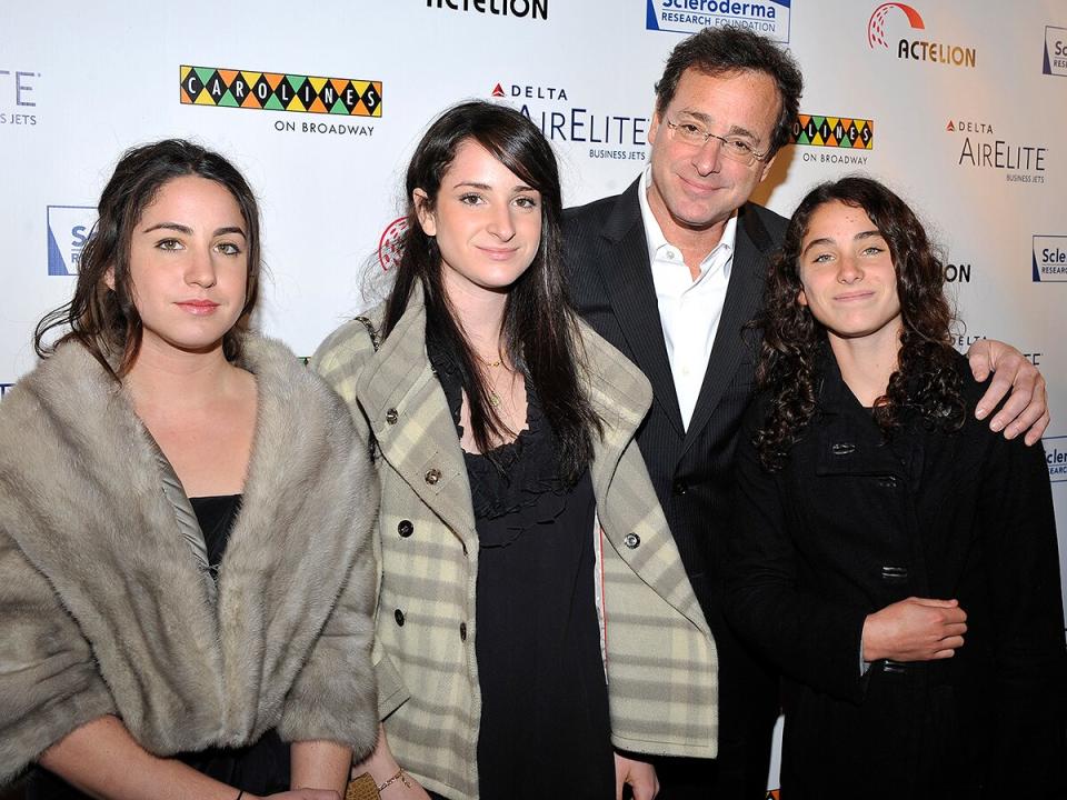 Aubrey Saget, Lara Saget, Bob Saget and Jennie Saget attend "Cool Comedy - Hot Cuisine" on Broadway to benefit the Scleroderma Research Foundation at Carolines on Broadway on November 11, 2008 in New York City.