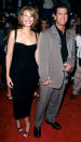 <p>Julia Roberts arrives at the Los Angeles premiere of thriller <i>Conspiracy Theory </i>with costar and pal Mel Gibson on August 4, 1997. (Photo: Steve Granitz/WireImage)</p>