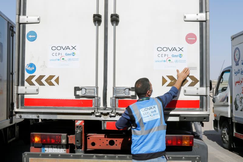 FILE PHOTO: COVID-19 vaccine arrives in Baghdad