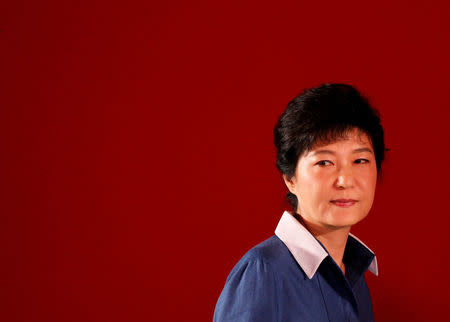 FILE PHOTO - Park Geun-hye attends a national convention of the ruling Saenuri Party in Goyang, north of Seoul, South Korea August 20, 2012. REUTERS/Lee Jae-Won/File Photo