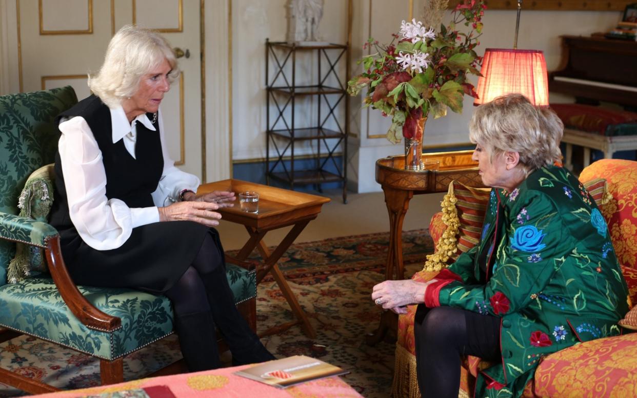 The Duchess of Cornwall spoke about her mother's osteoporosis when she was interviewed by Gloria Hunniford on BBC One - BBC