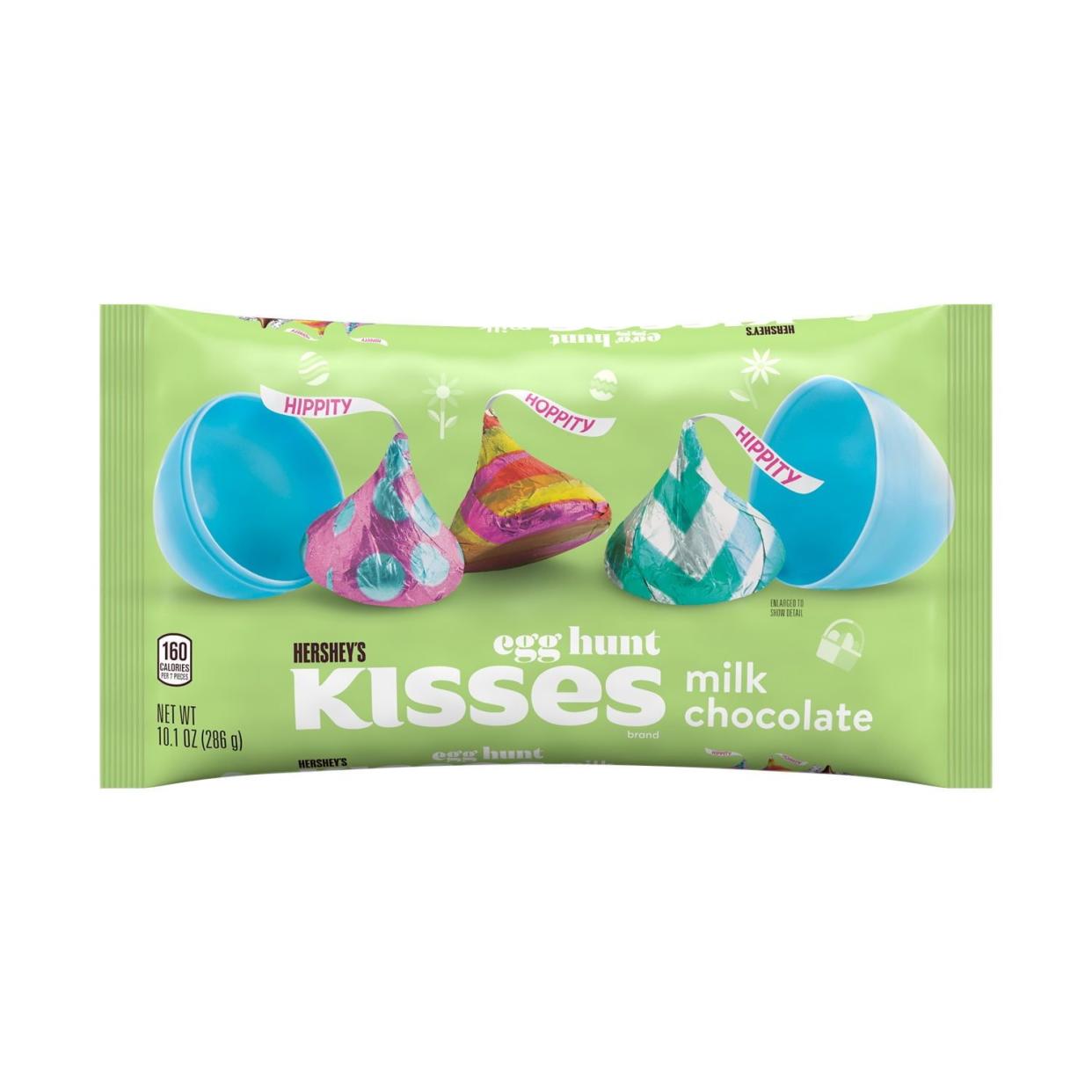 <p><a href="https://go.redirectingat.com?id=74968X1596630&url=https%3A%2F%2Fwww.walmart.com%2Fip%2FHershey-s-Kisses-Milk-Chocolate-Easter-Candy-Bag-10-1-oz%2F995049158&sref=https%3A%2F%2F" rel="nofollow noopener" target="_blank" data-ylk="slk:Shop Now;elm:context_link;itc:0;sec:content-canvas" class="link rapid-noclick-resp">Shop Now</a></p><p>Hershey's Kisses Milk Chocolate Easter Variety Pack</p><p>walmart.com</p><p>$3.96</p>