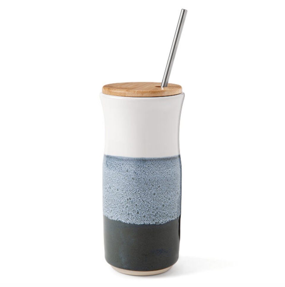4) Ceramic Iced Coffee Tumbler