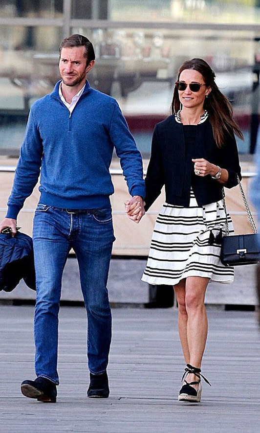 Pippa Middleton is pretty in pink at Wimbledon