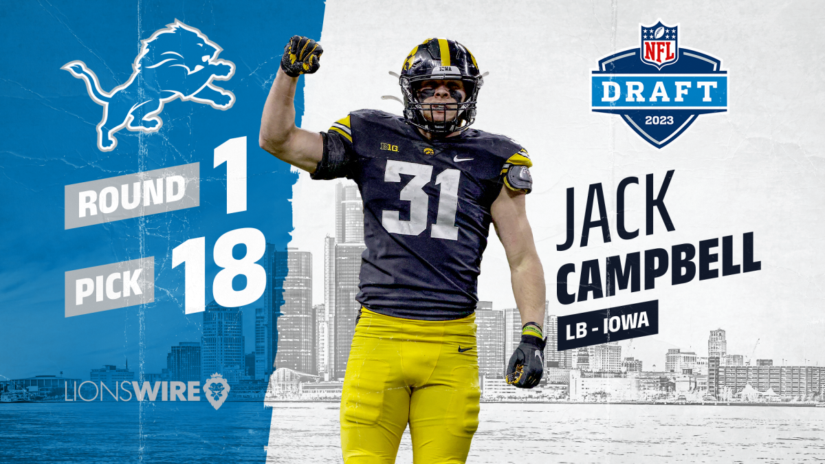 Social media explodes as Detroit Lions select Jack Campbell at No. 18