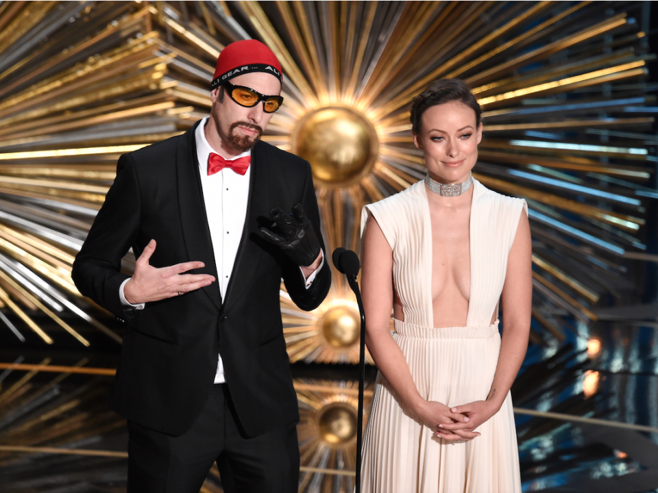 Getty Images SACHA BARON COHEN oscars ali g olivia wilde