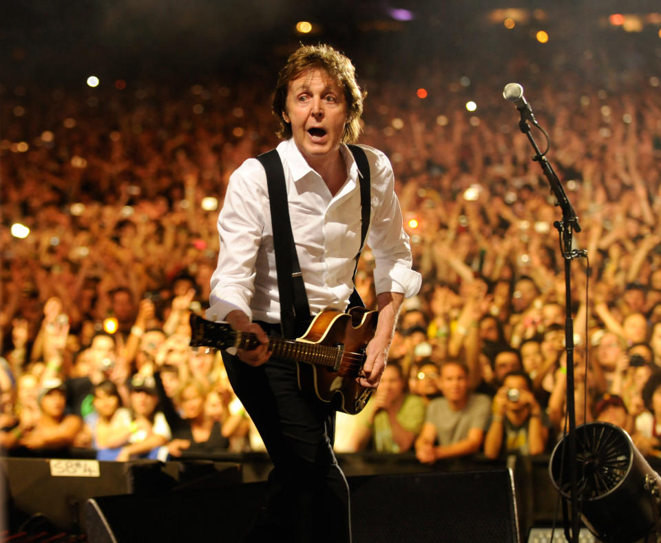 Paul McCartney onstage