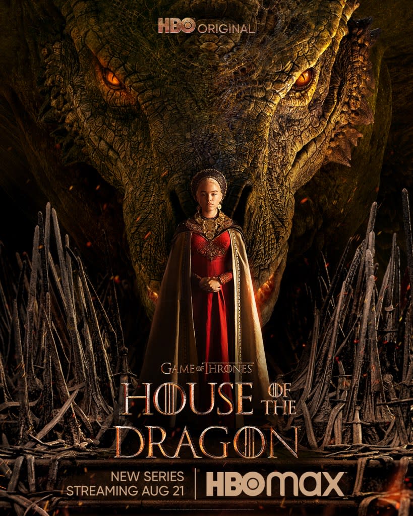 Milly Alcock as young Rhaenyra in “House of the Dragon.” Courtesy of HBO