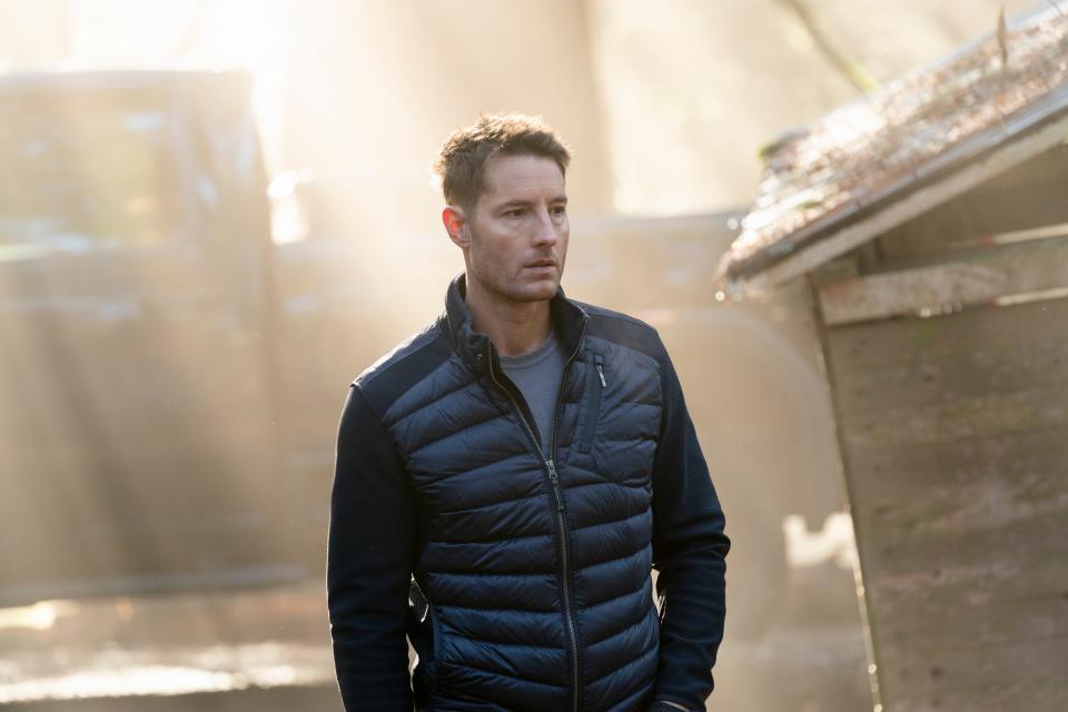 Justin Hartley as Colter Shaw on "Tracker."