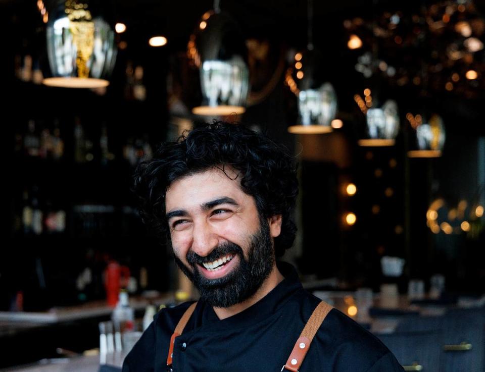 Bhavin Chhatwani, executive chef of Tamasha Modern Indian, smiles while talking about his experience on Wednesday, May 8, 2024, in Raleigh, N.C.