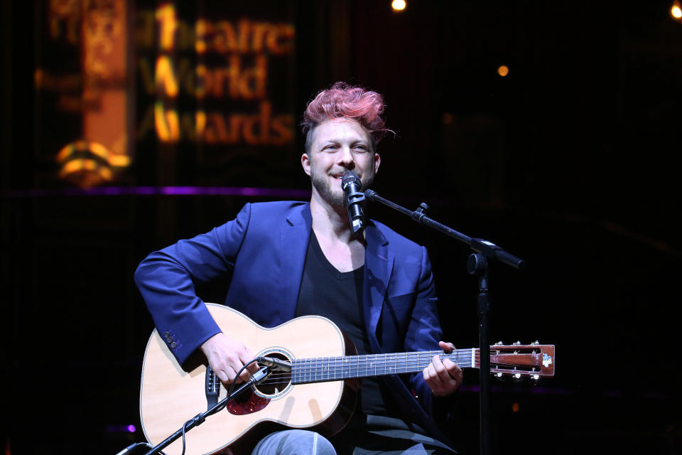 Scheuer, on stage in 2017, is currently at work on his debut solo album for Atlantic Records.&nbsp; (Photo: Walter McBride via Getty Images)