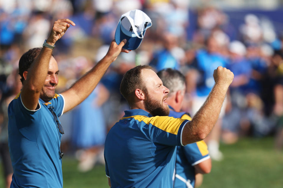 Europe celebrated a Ryder Cup victory. (Jamie Squire/Getty Images)