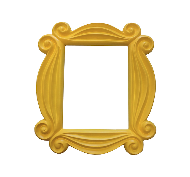 18) Monica's Yellow Peephole Picture Frame