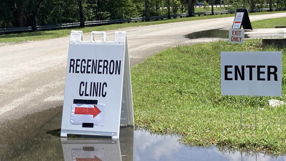 During the Delta wave of the pandemic, Florida Gov. Ron DeSantis announced the opening of a Regeneron clinic in Pembroke Pines