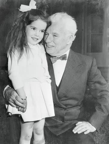 <p>Bettmann Archive/Getty</p> Josephine with dad Charlie Chaplin