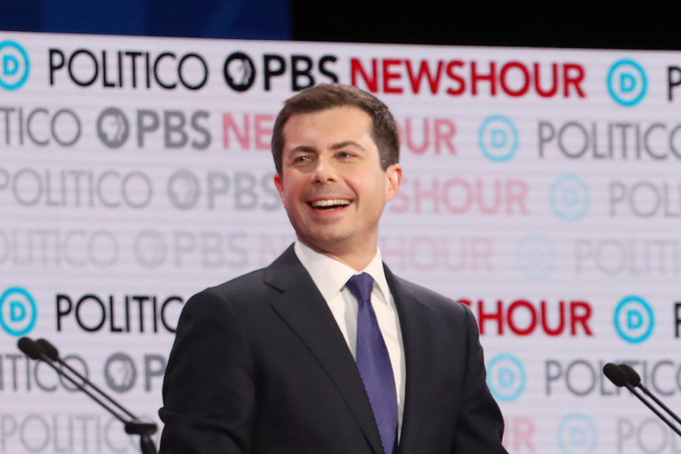 South Bend, Indiana, Mayor Pete Buttigieg has run at least three television advertisements criticizing Medicare for All. (Photo: Justin Sullivan/Getty Images)
