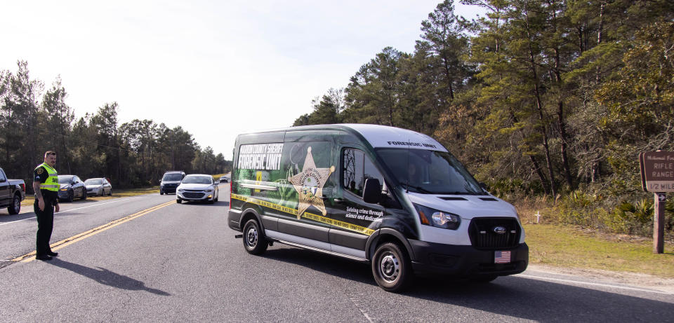 A Marion County Sheriff’s Office mobile forensic unit on Thursday.