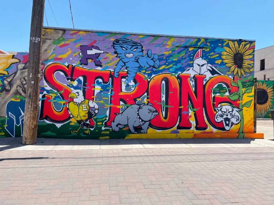 A community mural in downtown Pueblo, May 13, 2022.
