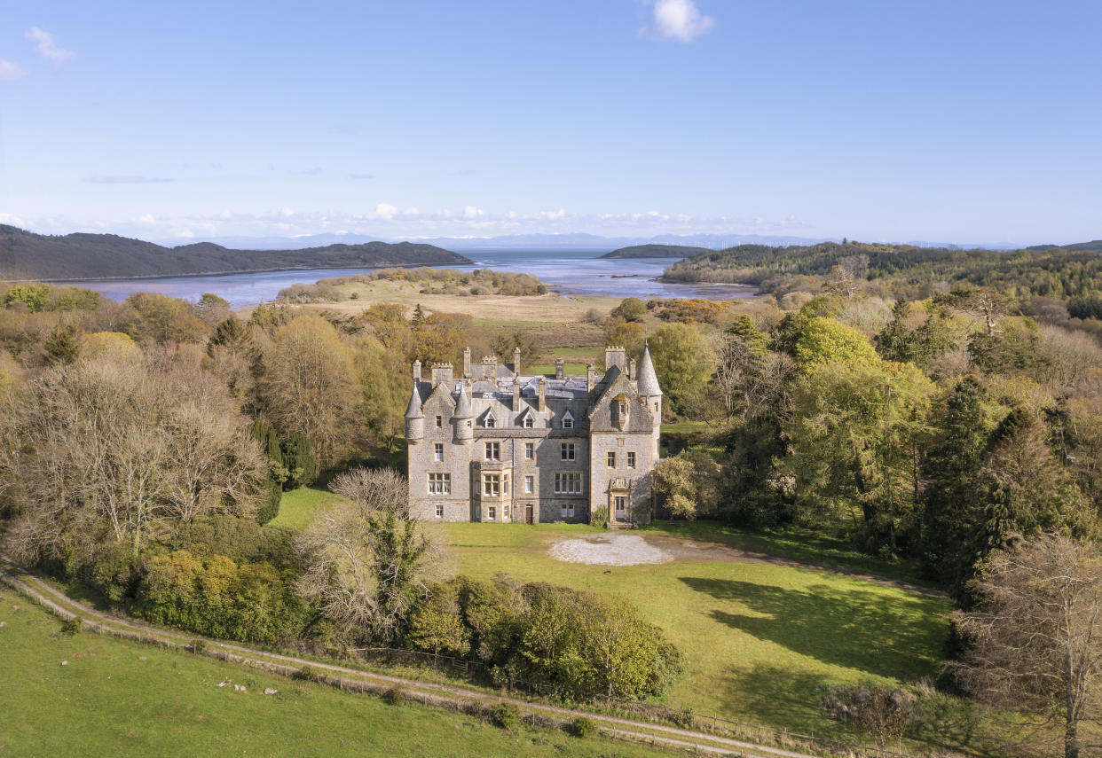 The turreted Orchardton Castle in Dumfries & Galloway is available for offers over £1.7m. Photo: Fine & Country