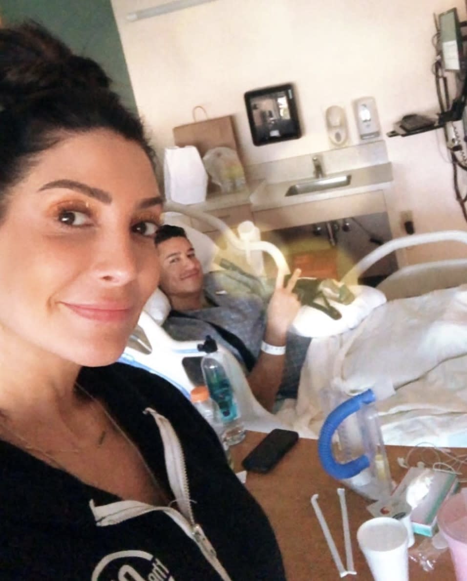 Mario Lopez, 45, dedicates his #WCW to his wife Courtney for taking care of him after undergoing surgery for a torn bicep. "Nurse Lopez...and shout out to the other wonderful ladies who are taking care of me in recovery!"