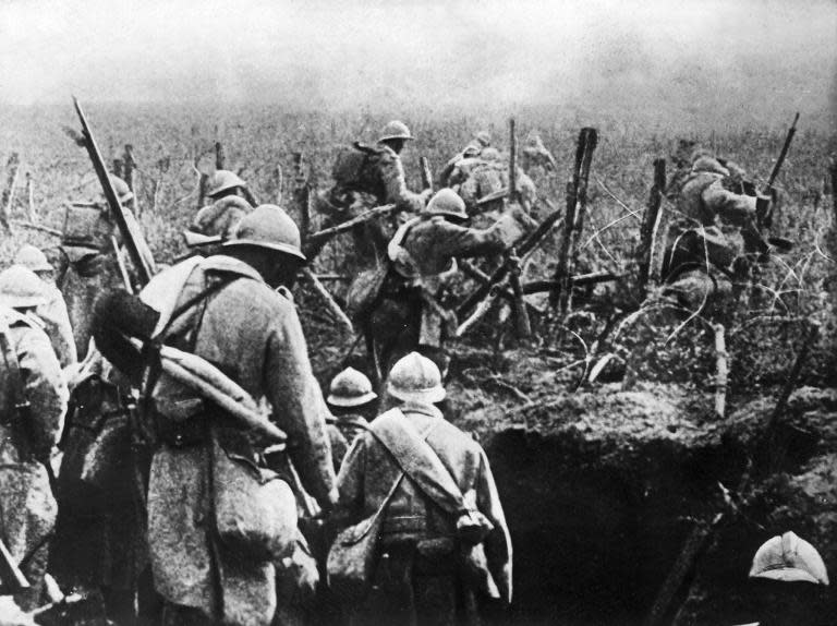 French soldiers in November 1916 in Verdun