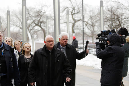 Owen Van Dyke, father of former Chicago police officer Jason Van Dyke, attends the sentencing of his son, who was found guilty in the fatal shooting of Laquan McDonald at the Leighton Criminal Courts Building in Chicago, Illinois, U.S., January 18, 2019. REUTERS/Joshua Lott