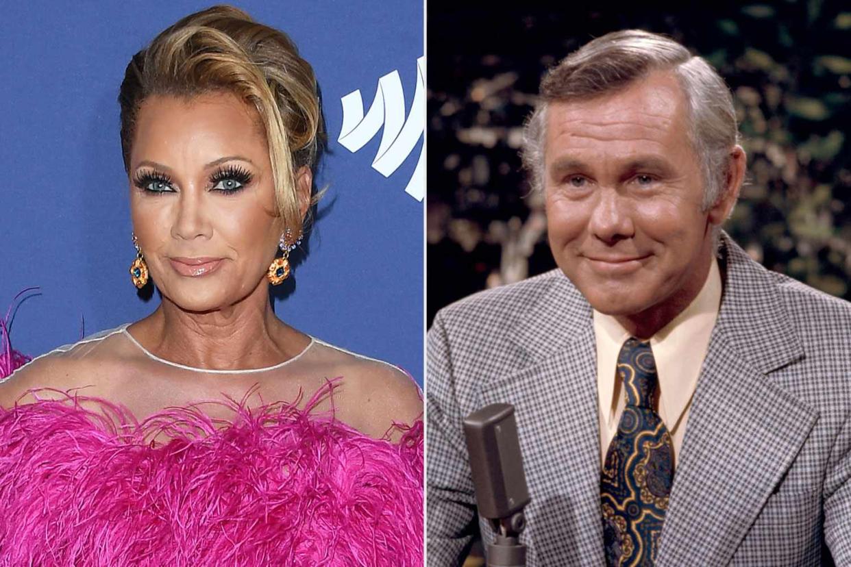 <p>getty (2)</p> Vanessa Williams, Johnny Carson