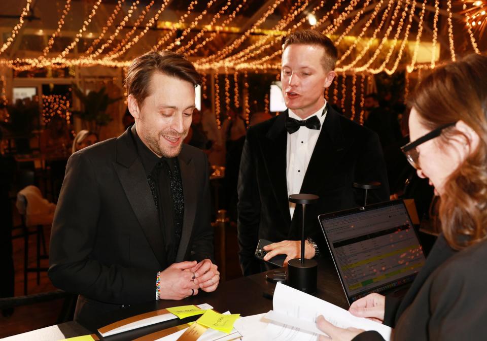 kieran culkin at 2024 billboard golden globes after party