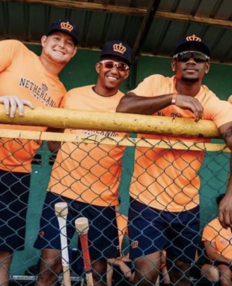 Derek West, Richie Palacios and Aldrich de Jongh are three prospects who are expected to represent the Netherlands at the World Baseball Classic.