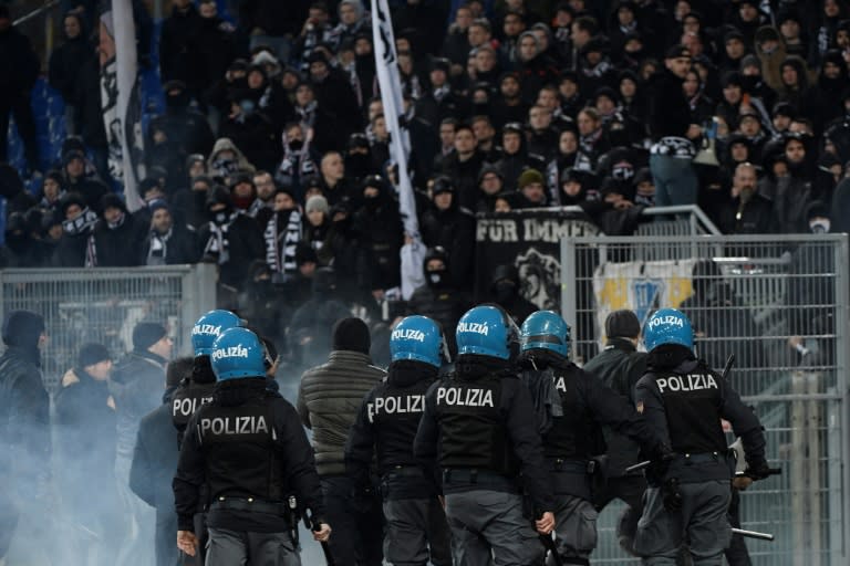 Racist and anti-semitic chants were heard from Lazio fans during their Italian Cup tie against Novara