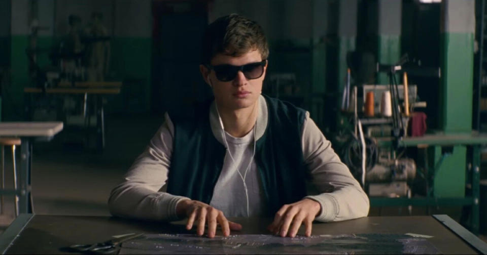 Ansel Elgort in "Baby Driver." (Photo: Sony)