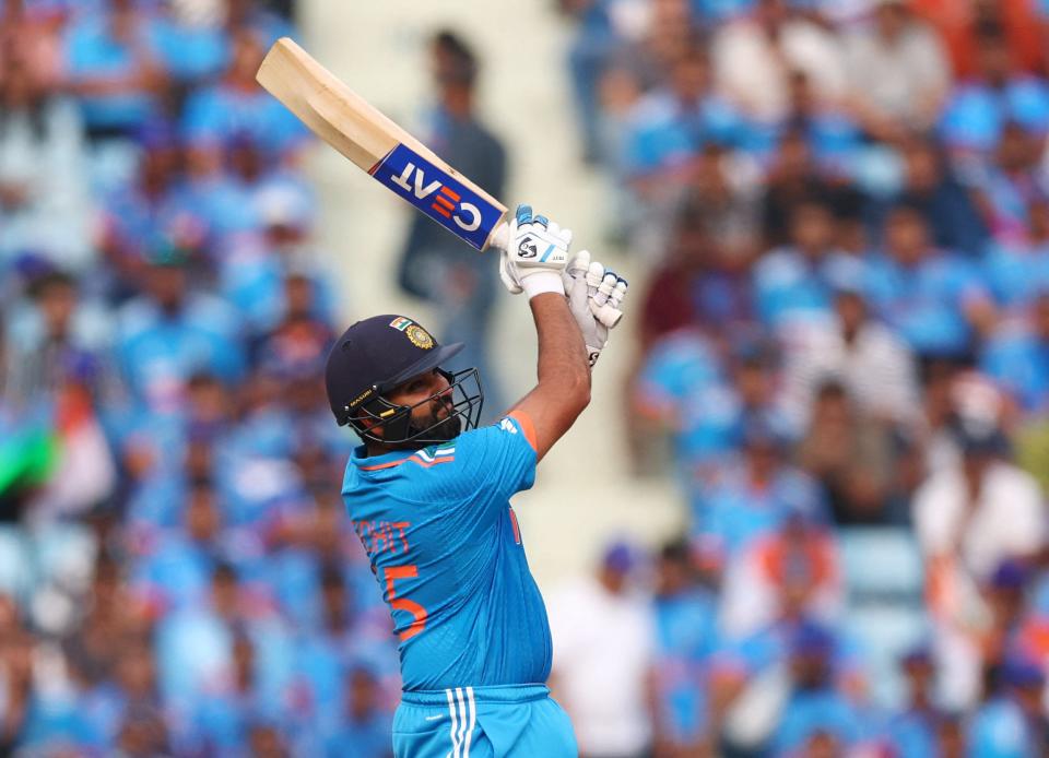 Rohit Sharma top-scored for India with 87 (REUTERS)