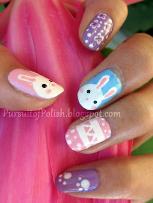 Easter Bunny Nails