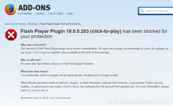 「Flash 去死」一呼百應! Firefox 突然封鎖 Flash 網頁