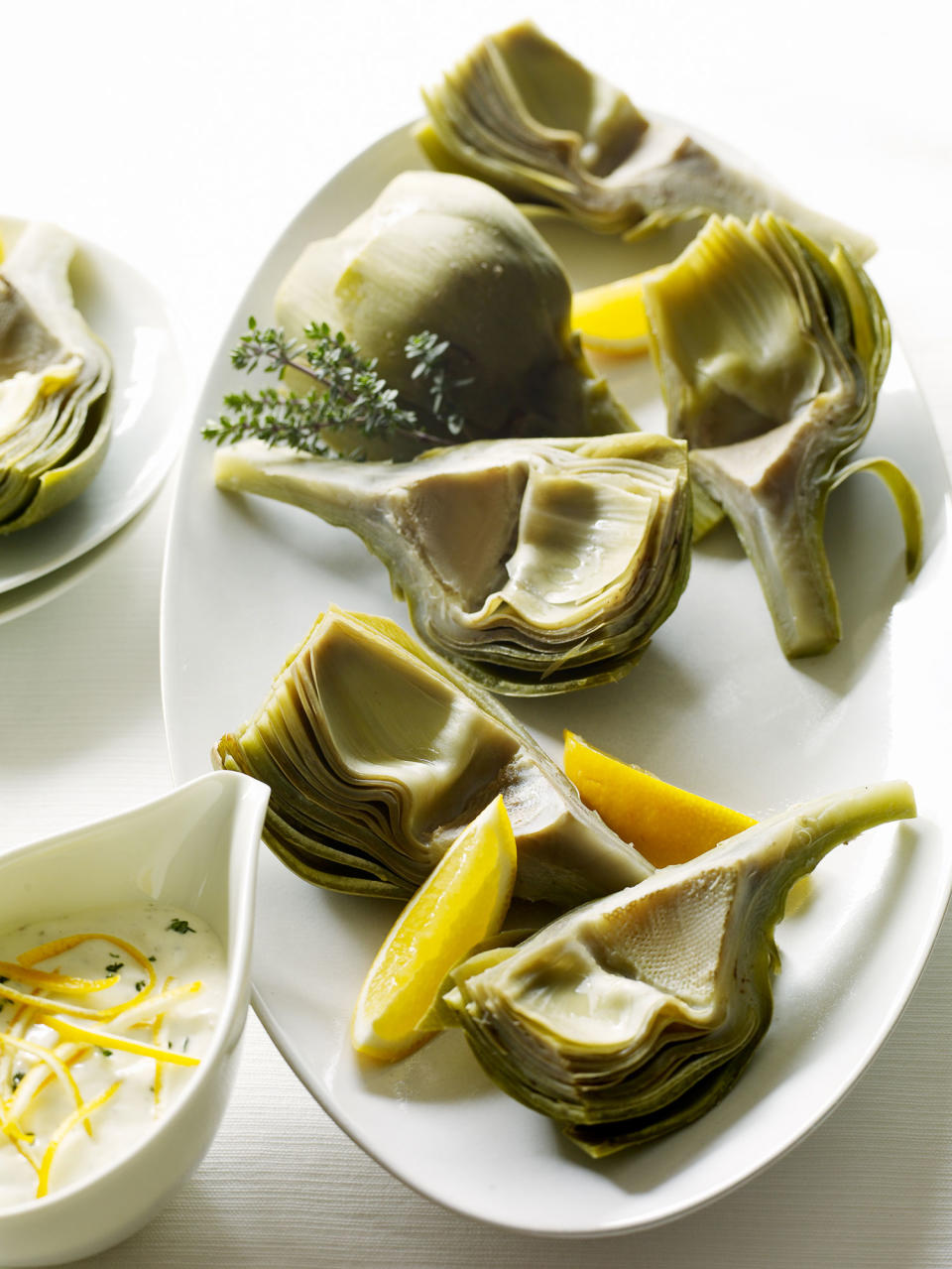 Artichokes with Garlic-Thyme Mayonnaise