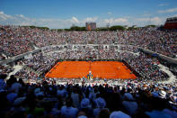 Tennis - ATP World Tour Masters 1000 - Italian Open - Foro Italico, Rome, Italy - May 19, 2018 General view during the semi final match between Serbia's Novak Djokovic and Spain's Rafael Nadal REUTERS/Tony Gentile