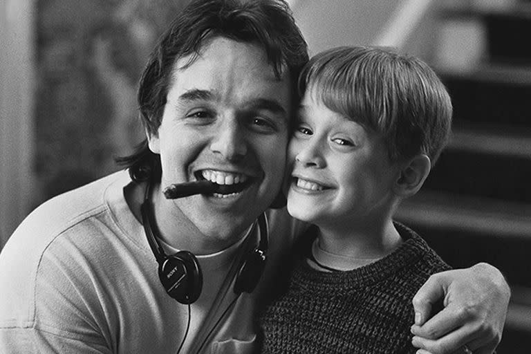 Macaulay Culkin junto al director Chris Columbus