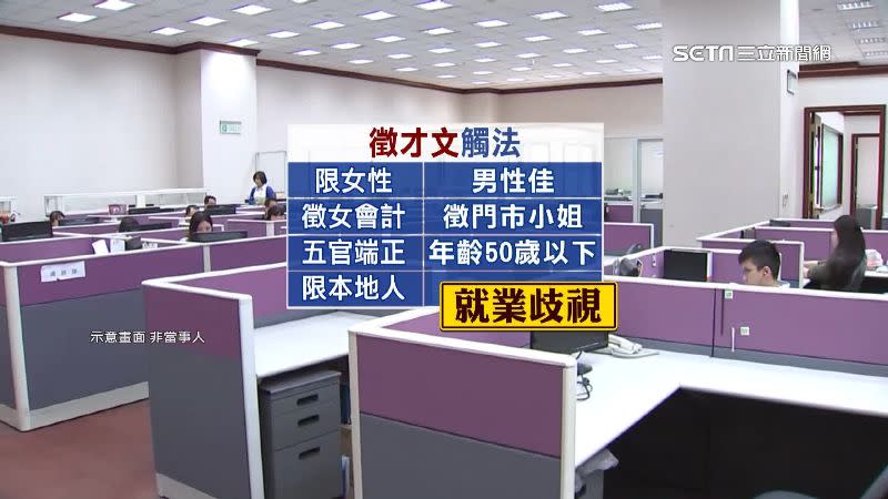 勞工局表示，含有就業歧視的徵才文，會被開罰30萬元到150萬元不等。（示意圖／資料照）