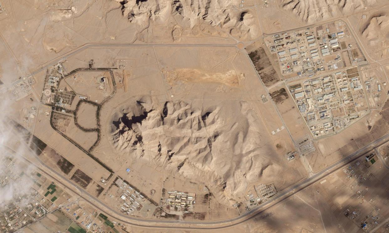 <span>Satellite image of Iran’s nuclear programme site in Isfahan, a central city targeted by drone attacks.</span><span>Photograph: Planet Labs PBC/AP</span>